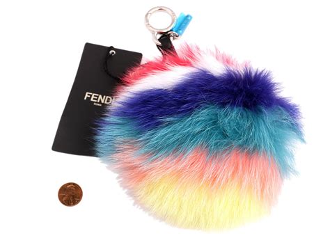 fendi pom pom keychain replica|Fendi Keychains .